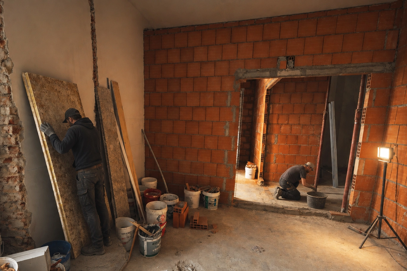 Ouverture murs porteurs tremies